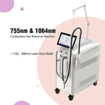 Lange puls vasculaire verwijdering Nd Yag Laser 100J 1064nm Alexandriet Laser Haarverwijderingsmachine 755nm Beste Alex Laser Factory Price