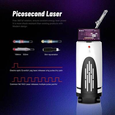 750ps Picoseconde 1064nm 755nm 532nm Q Switched Nd Yag Laser Tattoo Removal Picoseconde Laser Machine Prijs Picoseconde Laser