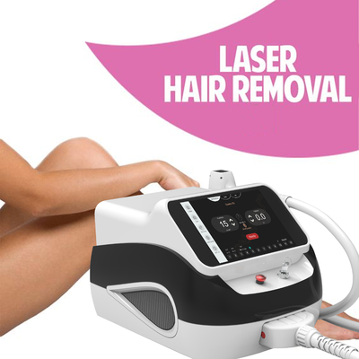 Drie-golf draagbare laserhaarverwijderingsmachine voor salonklinieken Engels taal optie