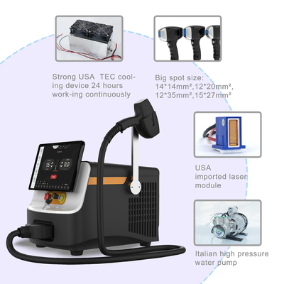 OEM ODM Draagbare Diode Laser Haarverwijderingsmachine Voor Thuis 2 Jaar Garantie