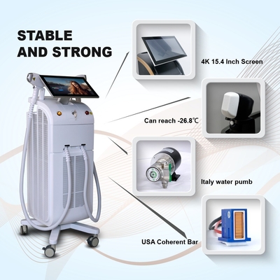 755 808 940 1064nm Diode Laser Ice Laser Hair Removal Machine voor langdurige resultaten
