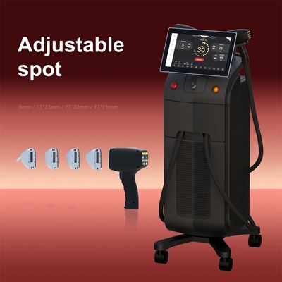 Professionele 1800W laserdiode 808nm haarverwijderingsmachine met uitwisselbare vlekgrootte