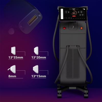 Professionele 1800W laserdiode 808nm haarverwijderingsmachine met uitwisselbare vlekgrootte