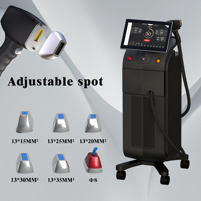 Verwisselbare, verstelbare ijsdiode met titaniumlaser
