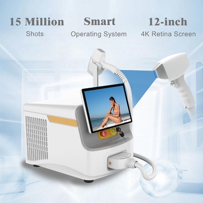 3 golflengte 808nm 755nm 1064nm Diode laser ontharing apparaat met ijs titanium