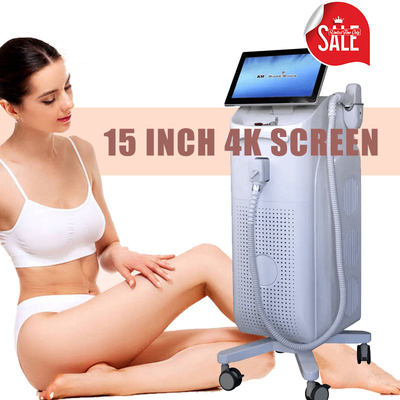 800W - 1600W Diode Laser Haarverwijderingsmachine 3 golven 808nm 755nm 1064nm