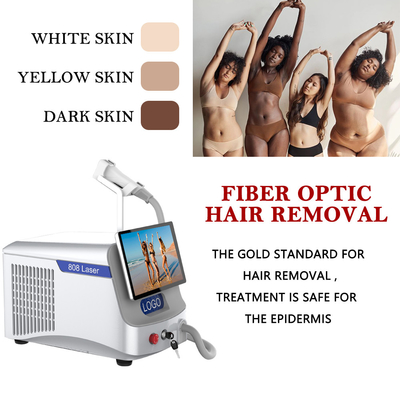 OEM ODM Fiber Coupled Diode Laser Hair Removal Machine 808nm golflengte