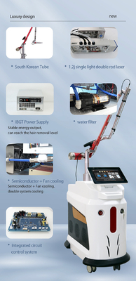 Commerciële Q Switched Laser Tattoo Removal Machine 1064nm 532nm 755nm