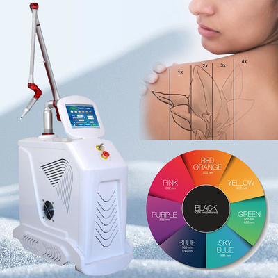 4 golflengten Nd YAG Q Switch Laser Machine Tatoeage verwijdering