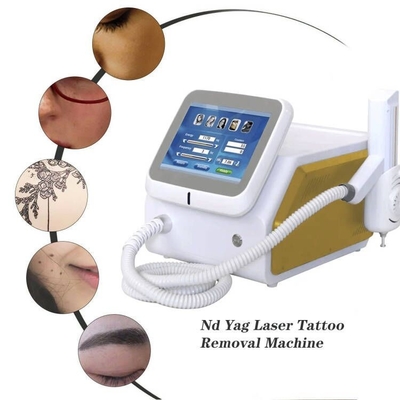 Draagbare Nd YAG Laser Tattoo Removal Machine 1064nm 532nm 1320nm golflengte