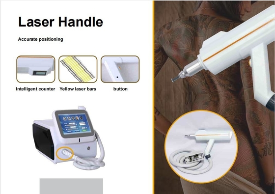 Draagbare Nd YAG Laser Tattoo Removal Machine 1064nm 532nm 1320nm golflengte