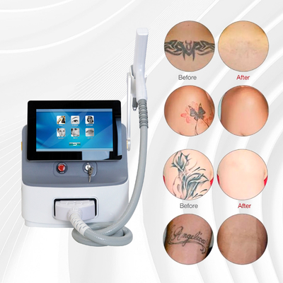 Long Pulse Nd YAG Laser Hair Removal Machine Draagbaar voor commerciële doeleinden
