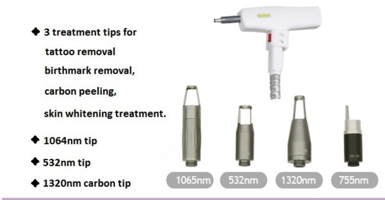 Q Switch Nd YAG Laser Tattoo Removal Machine 1064nm 532nm 1320nm 2 jaar garantie