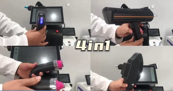 4 in 1 Multifunktioneel schoonheidsapparaat Drie-golflengte laserhaar tatoeage verwijdering machine