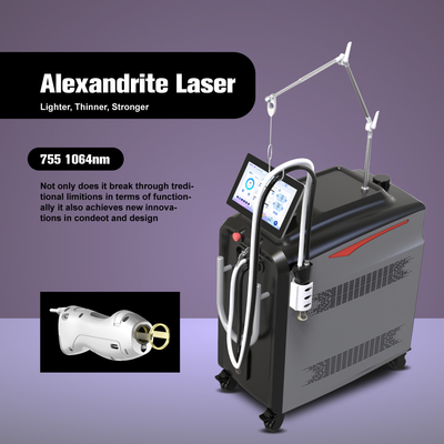 Grote vlekgrootte kaars laser alexandriethaarverwijdering wit haar verwijdering 2000w alexandriet laser apparaat