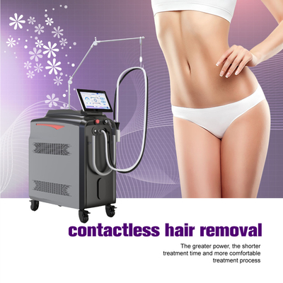 Lange puls 2 in1 Alexandriet 1064nm ND YAG stikstof koeling vezel geleide laser permanente ontharing laser machine