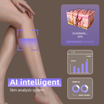 808 Diode Laser Ice Hair Removal Machine 4 golflengtes 1064nm Veranderbare vlekgrootte Android-systeem