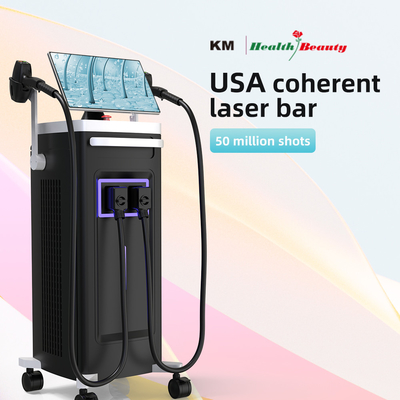 808 Diode Laser Ice Hair Removal Machine 4 golflengtes 1064nm Veranderbare vlekgrootte Android-systeem