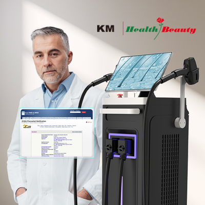 808 Diode Laser Ice Hair Removal Machine 4 golflengtes 1064nm Veranderbare vlekgrootte Android-systeem
