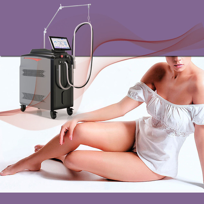 Lange puls 2 in1 Alexandriet 1064nm ND YAG stikstof koeling vezel geleide laser permanente ontharing laser machine