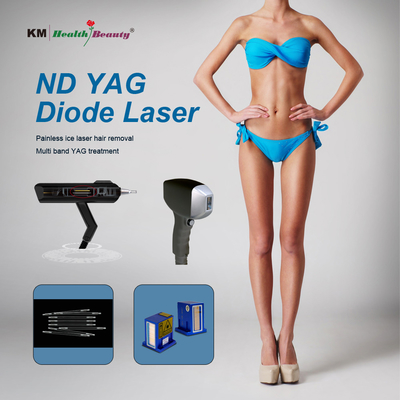 2 in 1 Laser Diode Machine Draagbare en vaste tatoeageverwijdering 810nm 808nm Q-Switched ND Yag Diode Laser 810nm