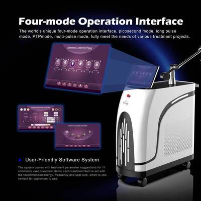 PicoSecond Laser 1064nm 532nm Moedervlek Tattoo Verwijdering Nd Yag Pico Laser Picosecond Picolaser Tattoo Remover Machine